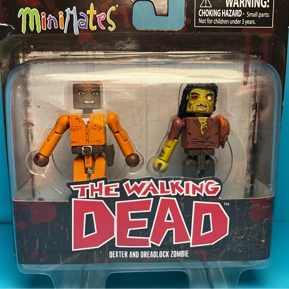 The Walking Dead Minimates - Series 3 - Dexter and Dreadlock Zombie - Picture 3 of 4